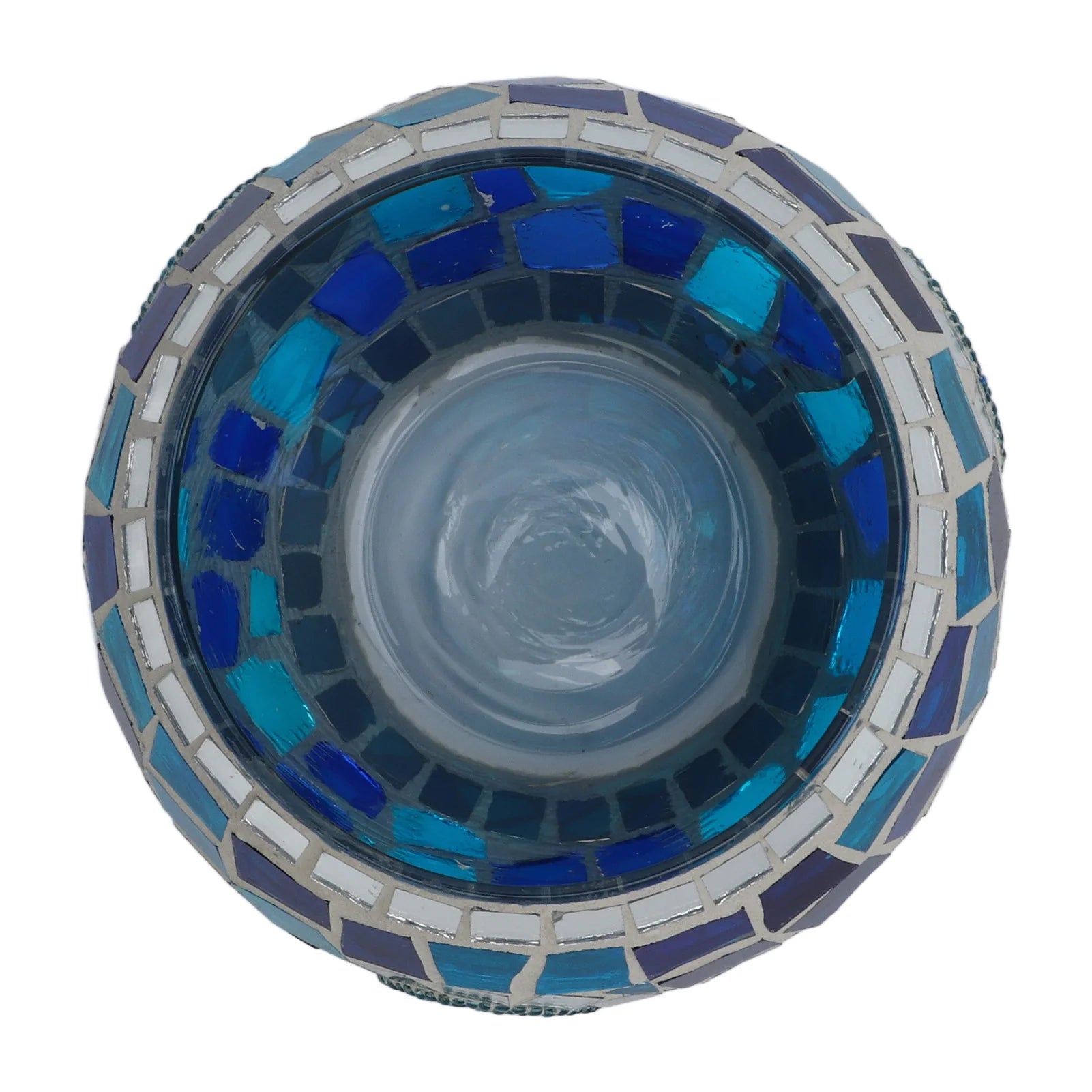 Teelicht Kerzenhalter – Europäischer Blau-Ozean Stil Mosaik Glas Kerzenständer für Zuhause & Party Dekoration Kaufschwan®