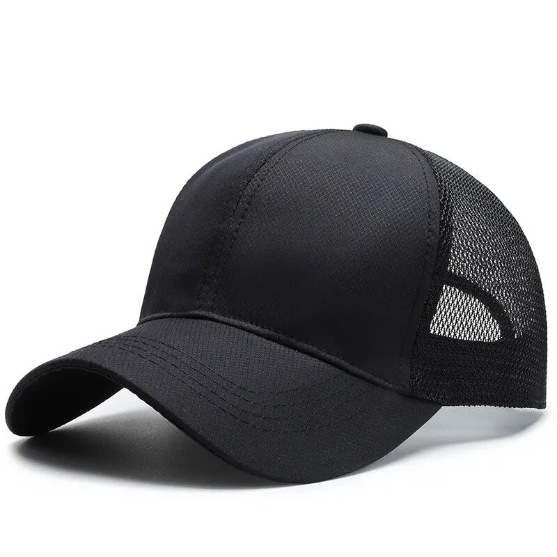 Outdoor Sport Baseballkappe | Herren Sommer Atmungsaktive Mesh-Baseballcap | Leichte Solide Farbe für Freizeit & Outdoor Kaufschwan®
