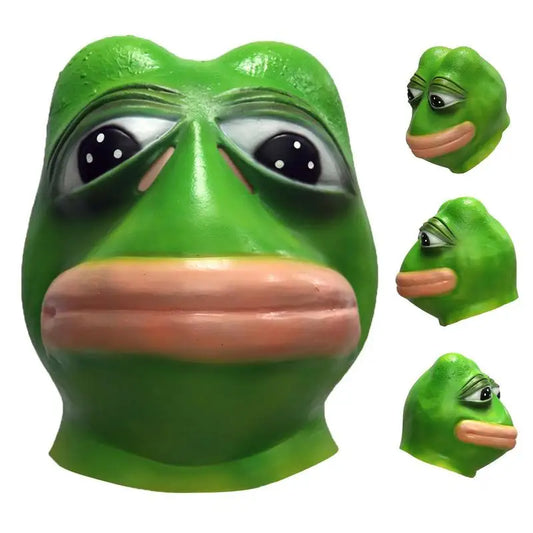 Halloween Maske Lustiger Frosch Horror – Tier Cosplay Gesichtsmaske für Party, Maskerade & Halloween Kostümzubehör Kaufschwan®