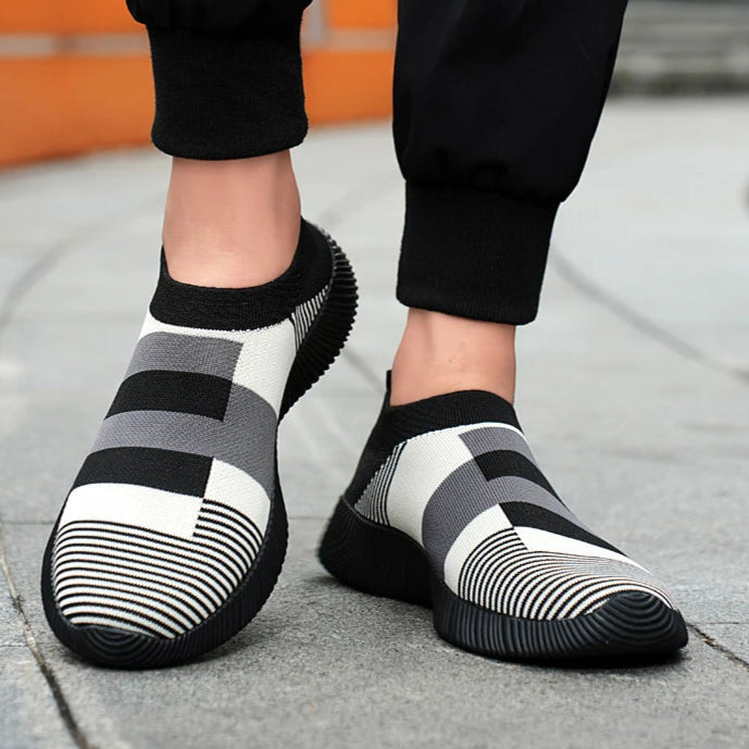 Damen Slip-On Sneaker – Hochwertige Freizeitschuhe | Bequeme Loafer für Spaziergänge | Übergrößen bis 44 Kaufschwan®