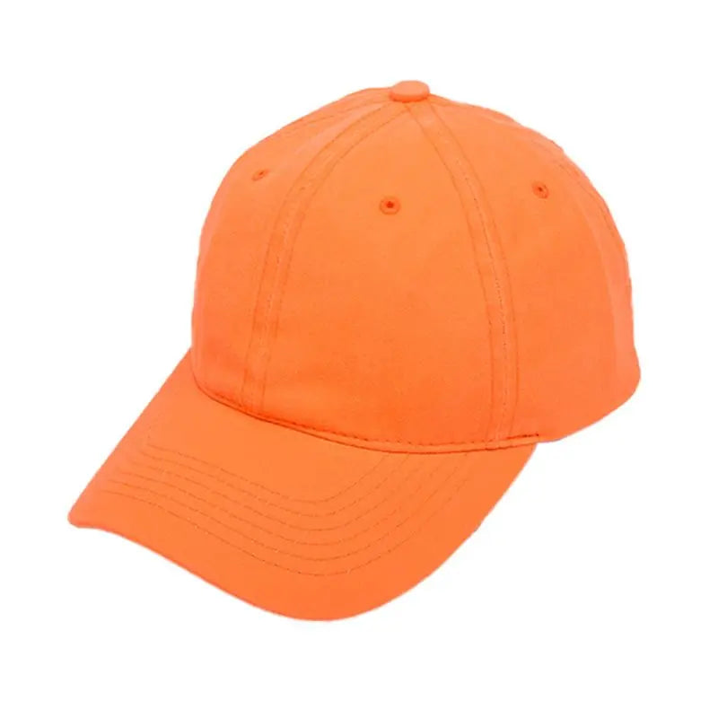 Neon Baumwolle Baseballkappe | Fluoreszierende Neon Farben Baseballcap | Outdoor Sport Snapback Trucker Baseballcap Kaufschwan® Orange