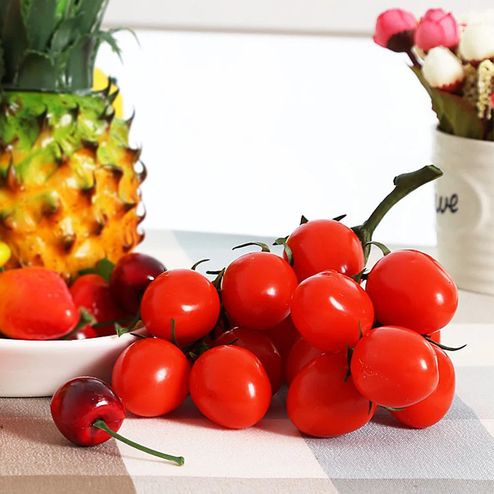 Hochwertige Künstliche Tomate – Realistische Plastik Tomaten Dekoration für Party, Schrank & Küche (19cm) Kaufschwan®