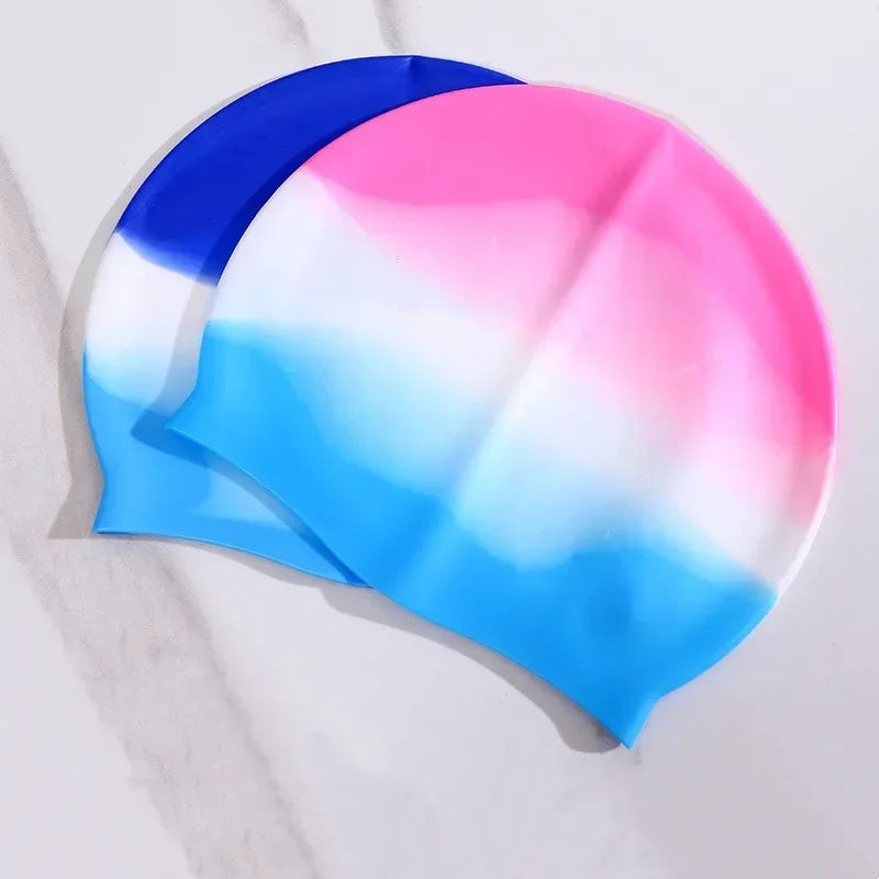 Silikon Schwimmkappe – Wasserdicht & Elastisch | Badehaube für Lange Haare | Unisex Schutzkappe für Schwimmbad & Training Kaufschwan®