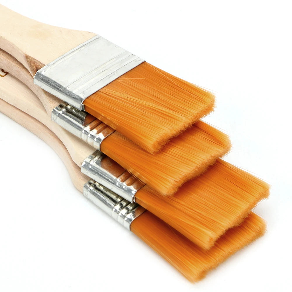 Acryl- und Öl Pinsel Set – Nylonhaar Pinsel mit Holzgriff für Künstlerbedarf Kaufschwan®