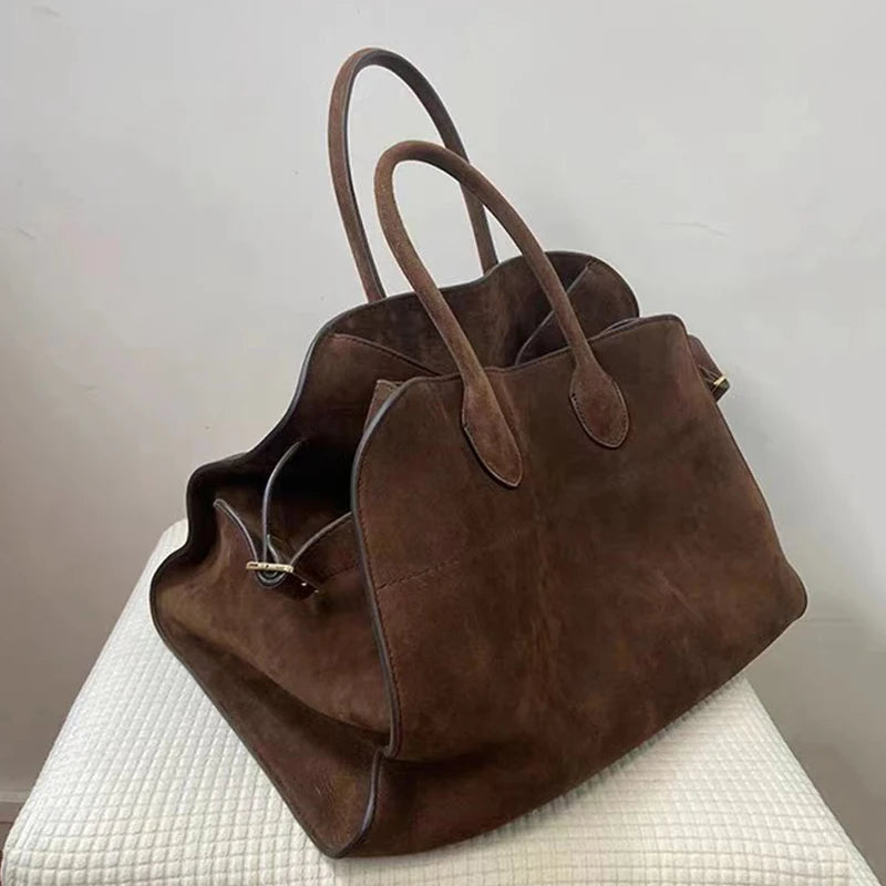 High-End Nischen Design Handtasche – Große Retro Pendler- & Outdoor Reisetasche | Neue Damenhandtasche für Herbst & Winter Kaufschwan® Braun