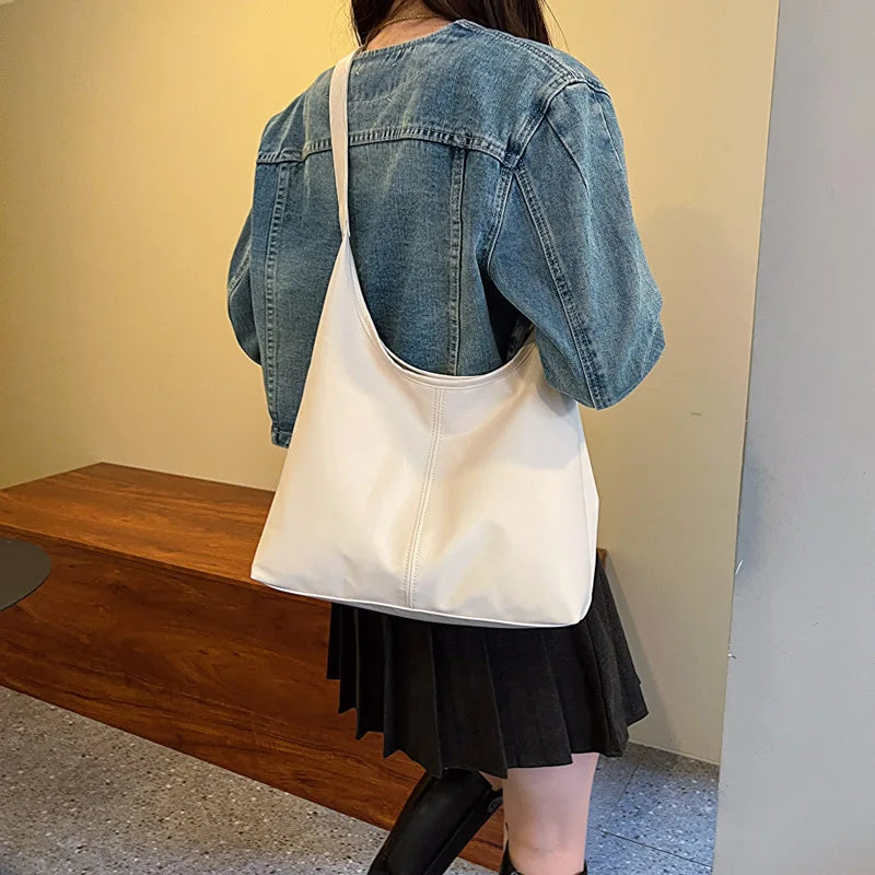 Große Damen Tote Tasche für Eine Schulter – Lässige & Vielseitige Crossbody Handtasche | Modische Schlichte City Tasche Kaufschwan®