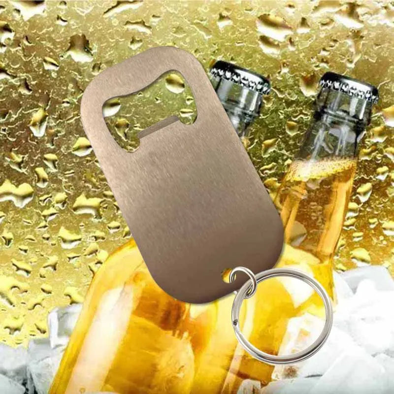 50 Stück Personalisierte Flaschenöffner-Schlüsselanhänger – Kostenlos graviert mit Logo | Edelstahl, Geschenk für Hochzeit, Geburtstag & Taufe Kaufschwan® Roségold 50X31mm
