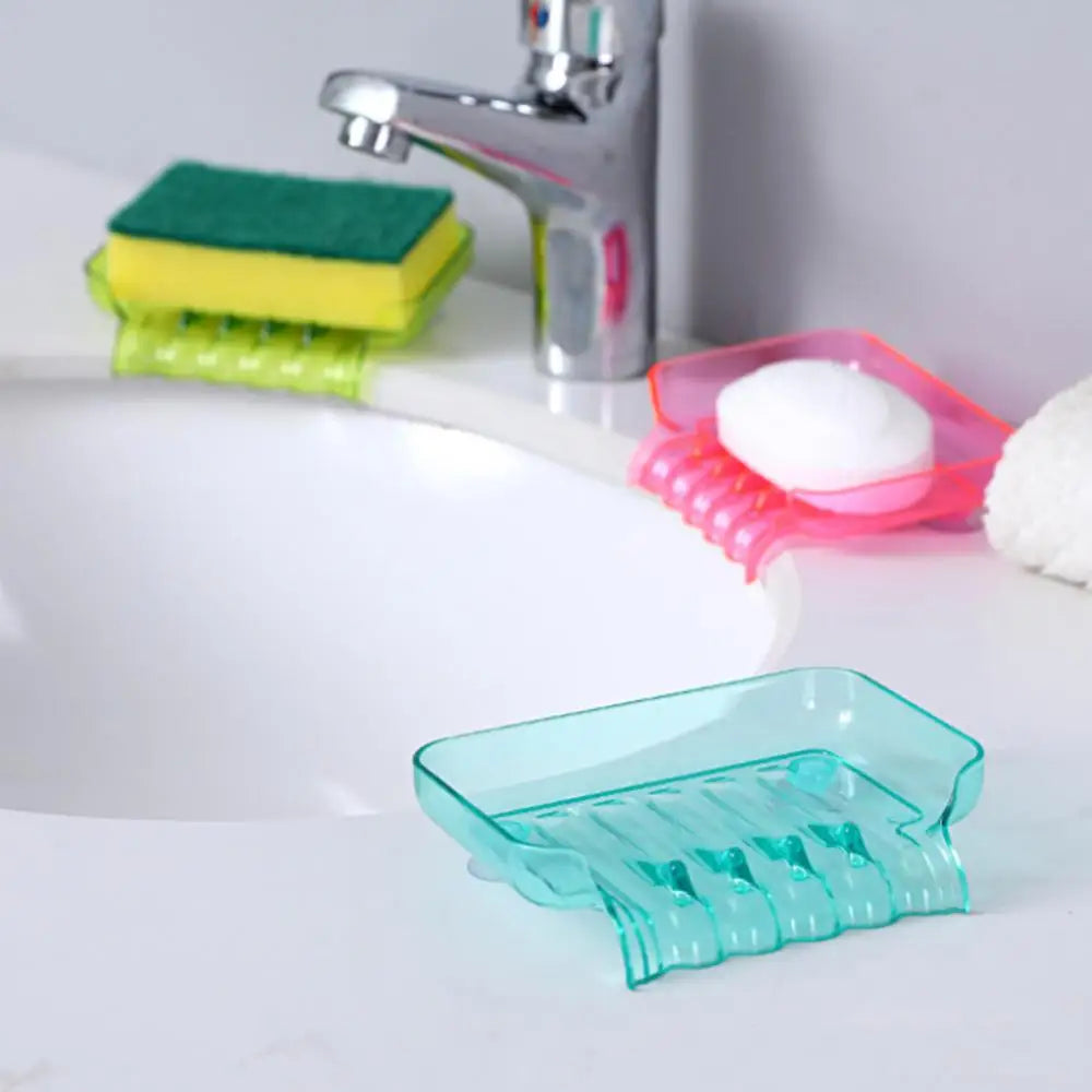 Bunte Wasserfall-Seifenschale – Kunststoff-Seifenhalter mit Saugnapf für Bad & Küche Kaufschwan®