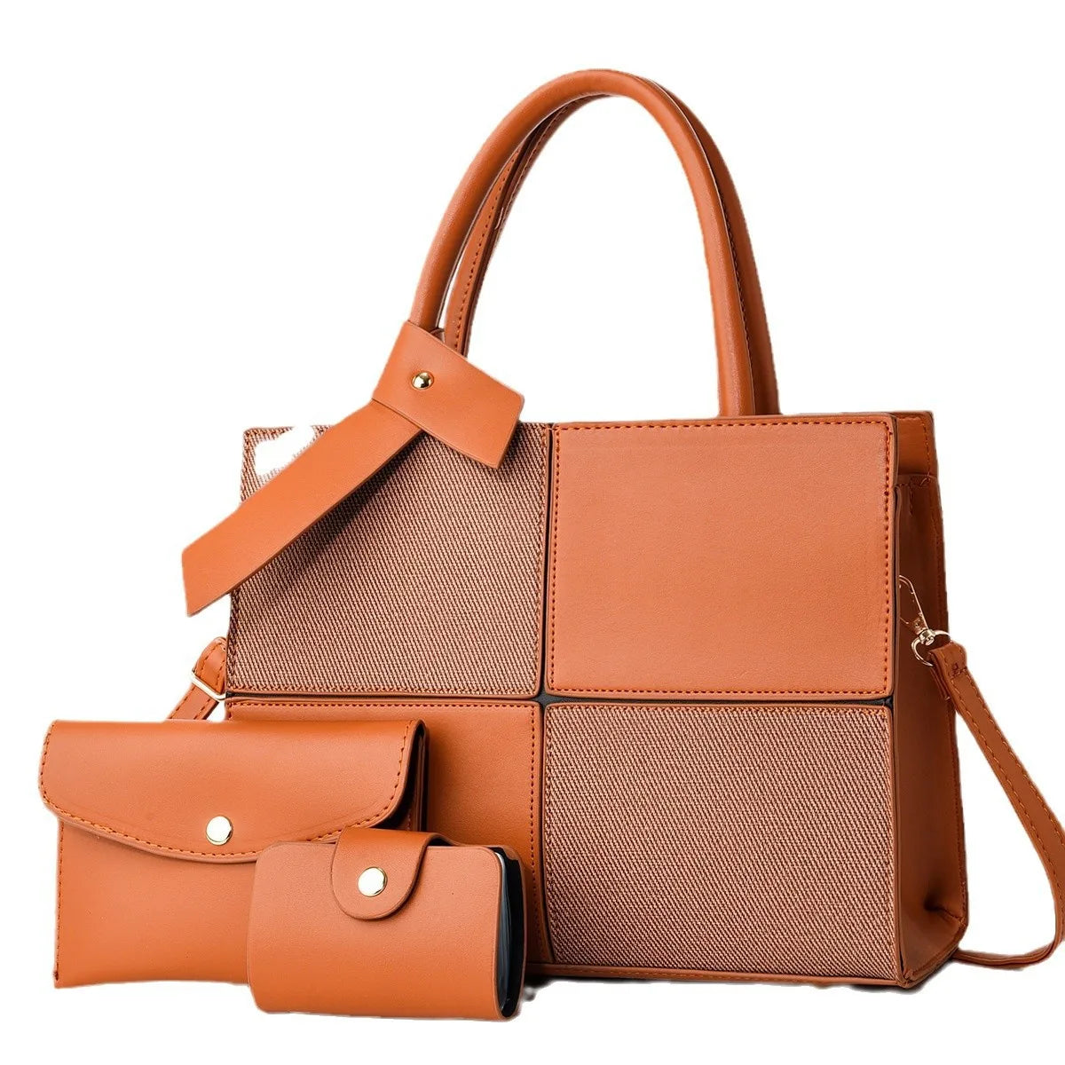 Modische Große Matel Handtasche mit Farbblock – Ein-Schulter Tasche | Macaron Stil Crossbody Damen Tasche Kaufschwan®