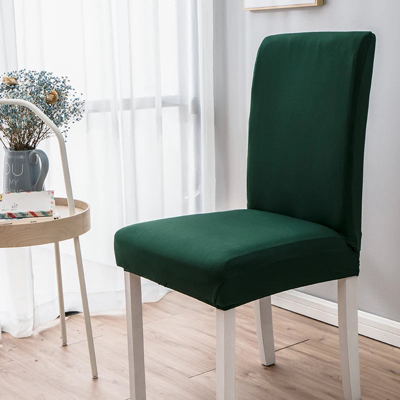 Einfarbige Milk Silk Stuhlbezüge – Elastische Stuhlüberzüge als Schutz für Wohnzimmer, Hochzeit, Esszimmer, Bankett & Büro Kaufschwan®