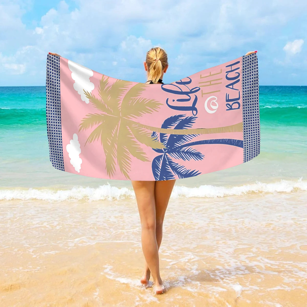 Ultrafeines Mikrofaser Strandtuch – Schnell Trocknend & Saugfähig | Multifunktionales Handtuch für Schwimmen, Yoga, Reisen & Camping Kaufschwan®