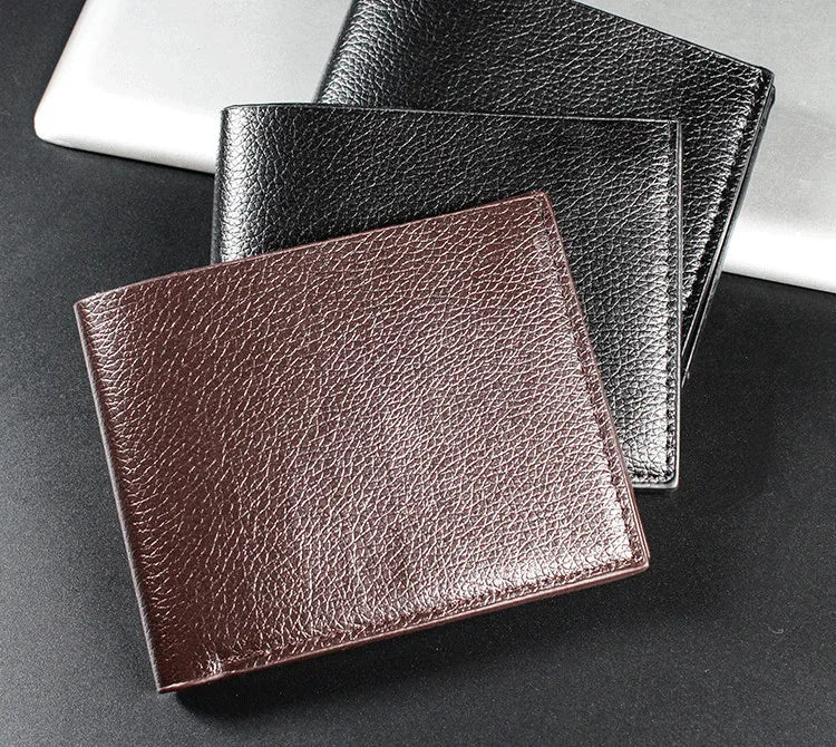 Herren Kurzgeldbörse aus Weichem PU-Leder – Vintage Slim Design | Große Kapazität Kartenetui & Geldtasche Kaufschwan®