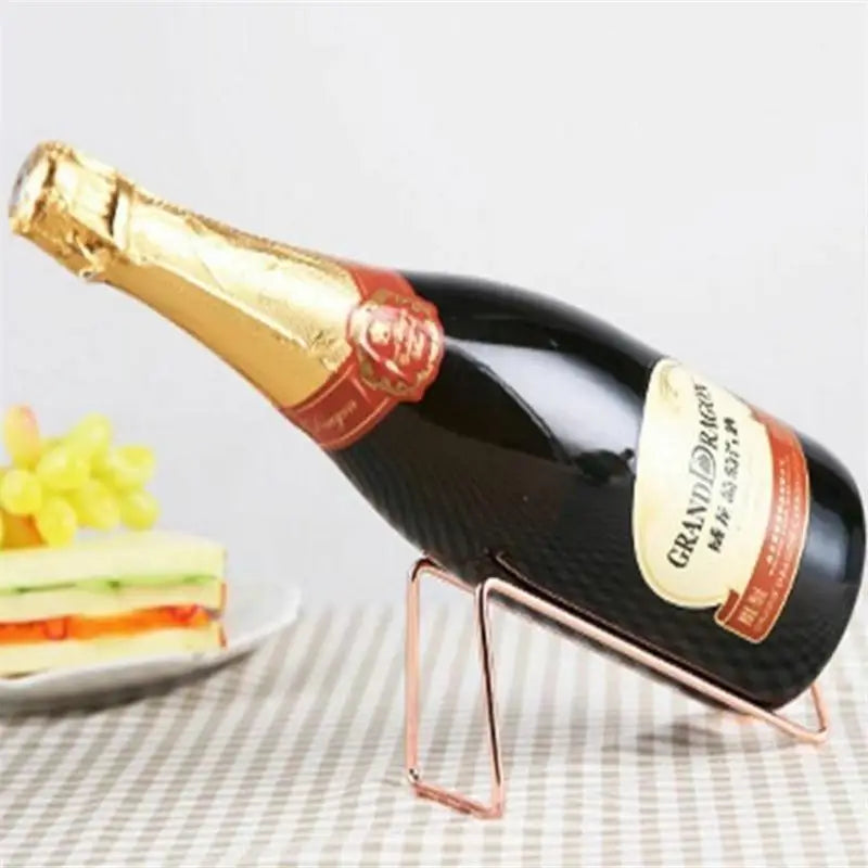 Einfacher Weinflaschenhalter – Edelstahl Flaschenständer | Moderner Halter für Wein & Bier | Stilvolles Bar-Accessoire für Zuhause Kaufschwan®