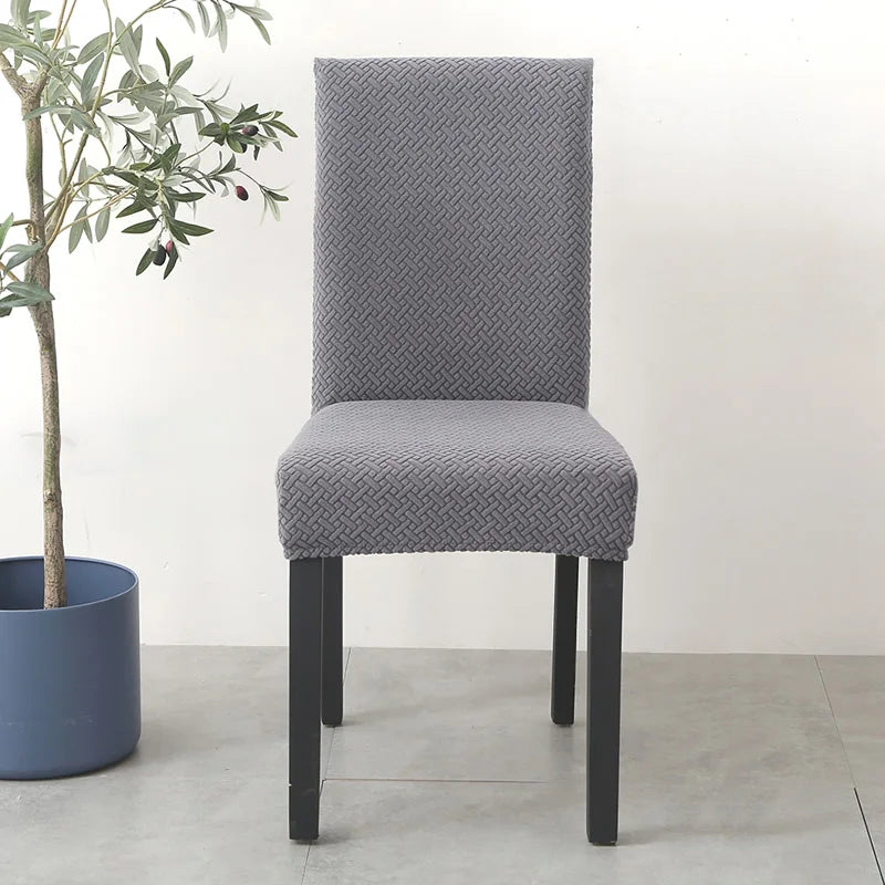 Elastischer Esszimmer Stuhlbezug – Dehnbarer Dicker Jacquard Küchenstuhl Überzug für Esszimmer, Hotel, Hochzeit & Bankett