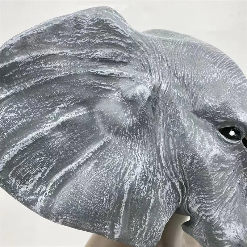 Elefantenkopf Maske – Lustige Tier Latex Maske für Halloween, Erwachsene Kostüme, Cosplay Party & Verkleidung Kaufschwan®