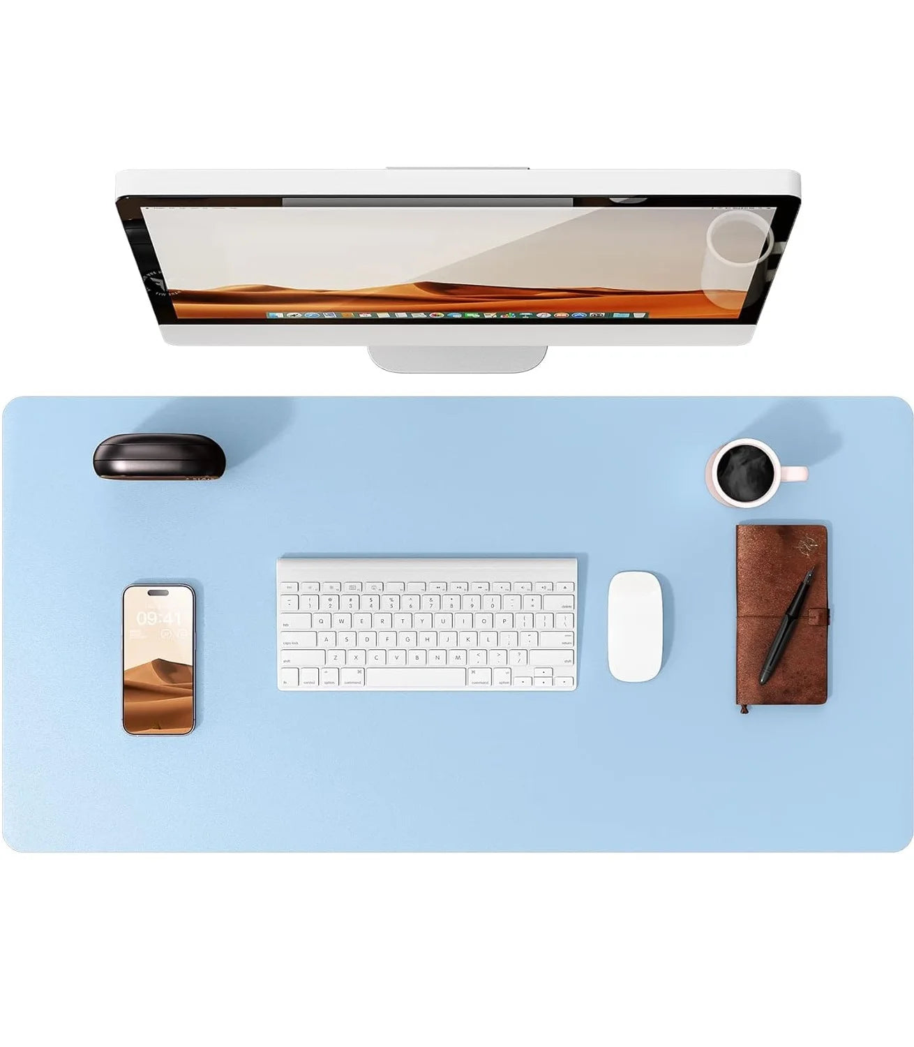 Große PU Leder Schreibtischunterlage – Rutschfeste Office Tischmatte und Laptop Schutzauflage Kaufschwan®