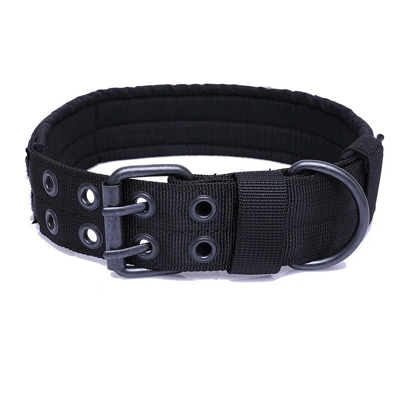 Verstellbares Nylon Hundehalsband Strapazierfähig für Mittel Große Hunde Kaufschwan® Schwarz L