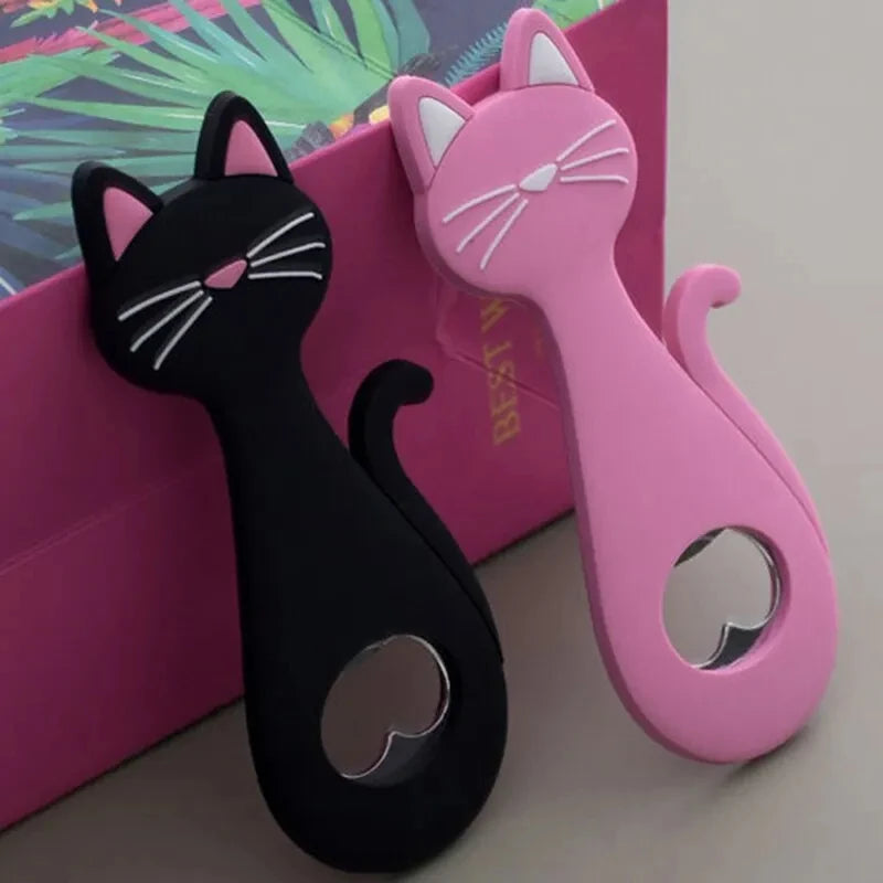 Süßer Katzen Flaschenöffner Magnet – Kühlschrank Dekoration Geschenk Kaufschwan®