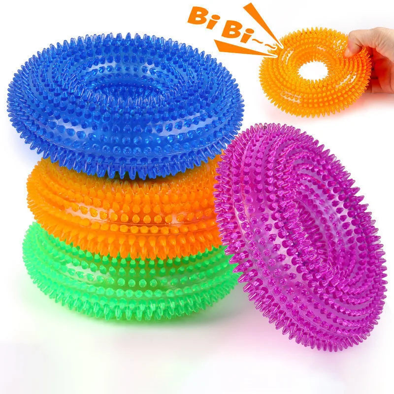 Donut Hundespielzeug – Quietschendes Kauspielzeug für Kleine und Mittelgroße Hunde Kaufschwan®