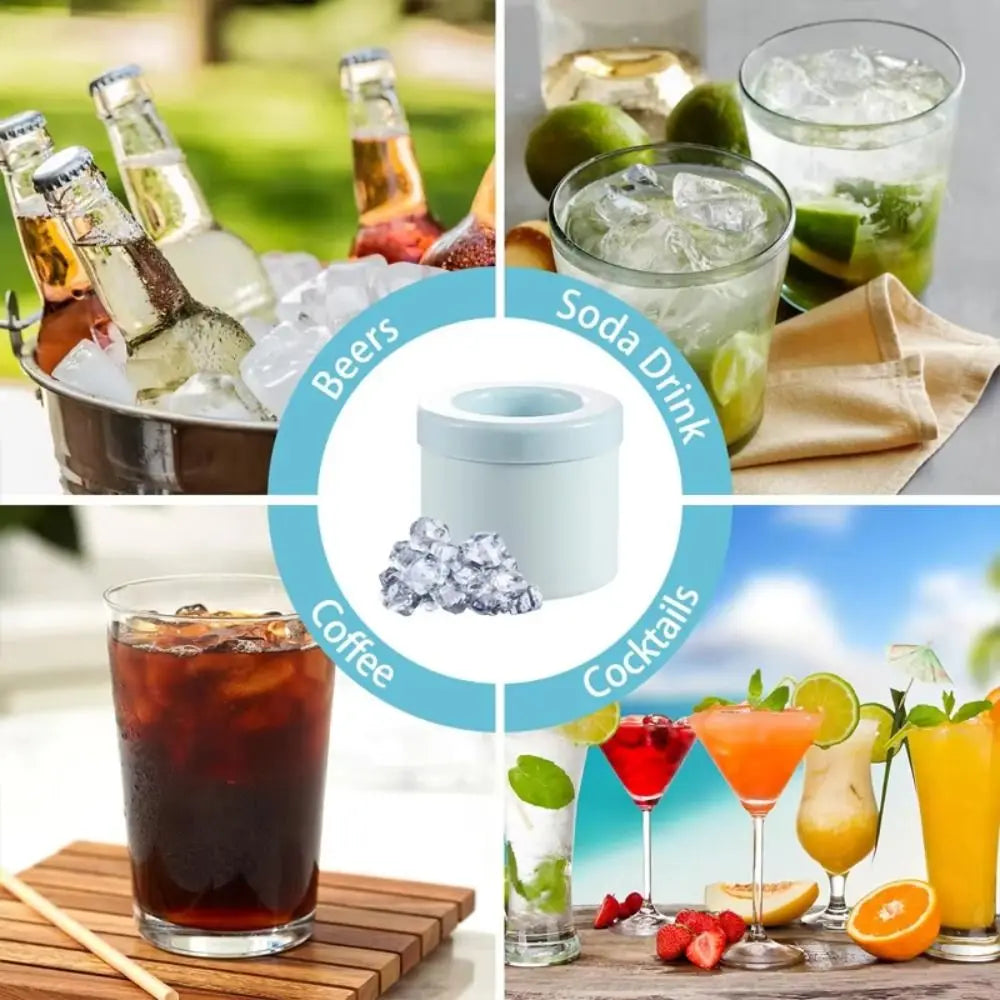 Kompakte Eiswürfelform aus Silikon – Schnelle Eiswürfel für Zuhause, Partys & kalte Getränke Kaufschwan®