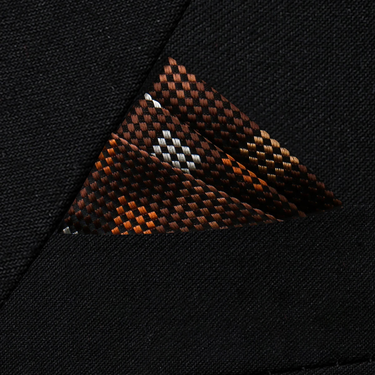 Herren Einstecktuch in Premiumqualität – Neues Design, Einfarbig oder Paisley, Schwarzes Anzug Accessoire in Vielen Farben