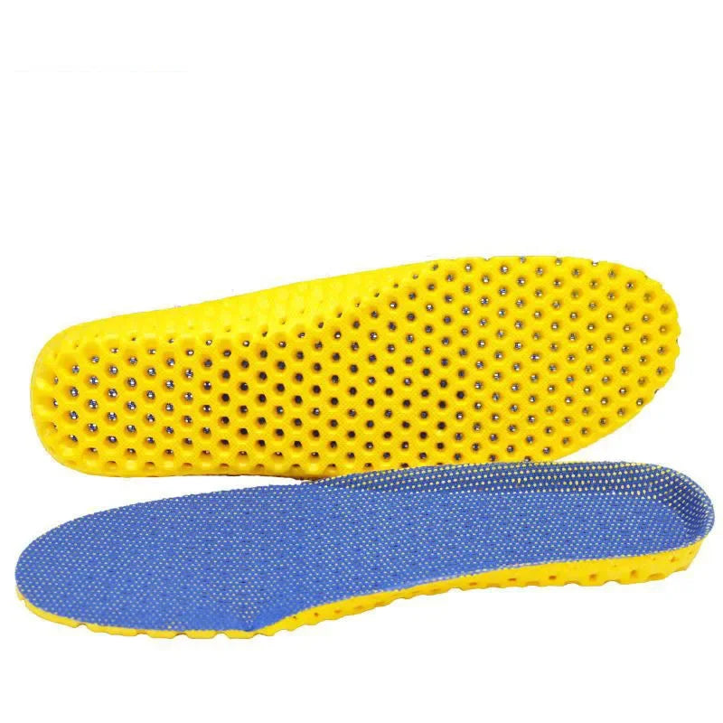 Weiche Memory Einlegesohlen | Atmungsaktive Mesh Sporteinlagen für Damen & Herren | Dämpfung & Fußgewölbeunterstützung Kaufschwan® Basic Königsblau EU35