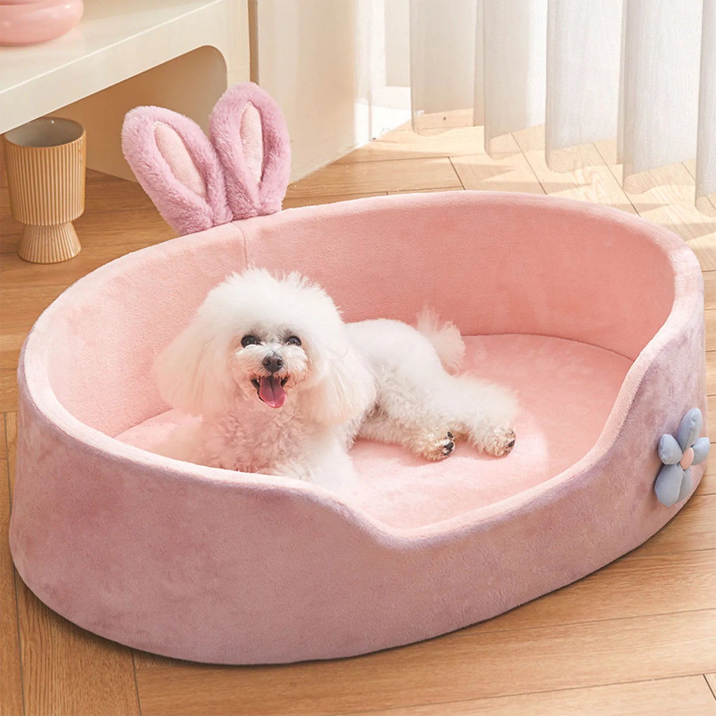 Abnehmbares Haustierbett – Weiches Waschbares Hund- und Katzenbett Kaufschwan®