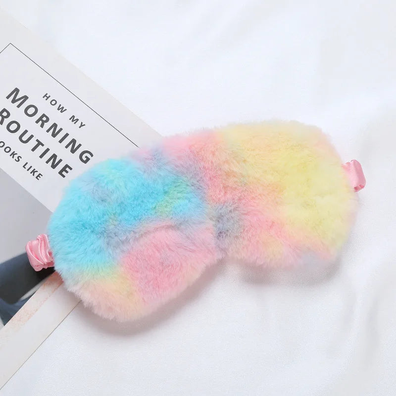 Plüsch Schlafmaske | Weiche & Niedliche Love-Cloud Augenbinde | Bequeme Augenabdeckung für Nickerchen, Reisen & Entspannung Kaufschwan®