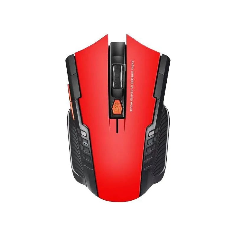 2.4GHz Kabellose Gaming Maus – Ultra Schlanke Tragbare Optische Maus für PC & Laptop mit USB Empfänger Kaufschwan® Rot