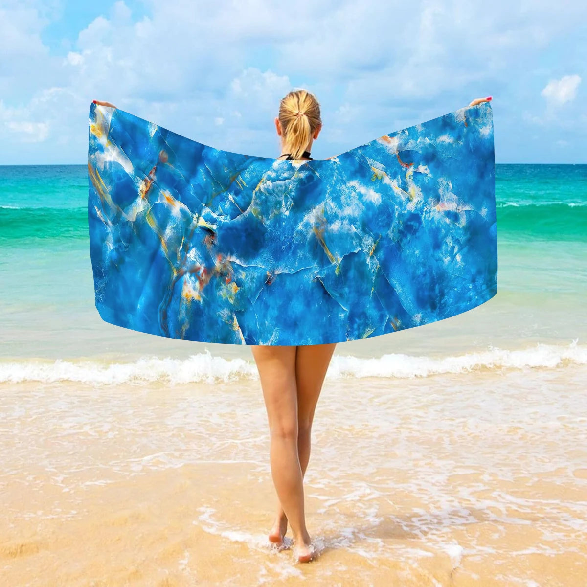 Ultrafeines Mikrofaser Schnell Trocknendes Strandtuch – Saugfähiges Handtuch für Sport, Schwimmen & Duschräume Kaufschwan®