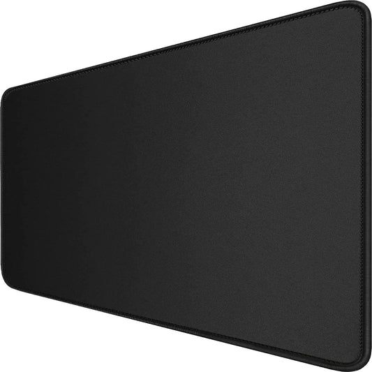 XXL Gaming Mauspad – Große Wasserdichte Schreibtischmatte mit Genähten Kanten und Rutschfester Gummibasis Kaufschwan® Schwarz 60x35 cm