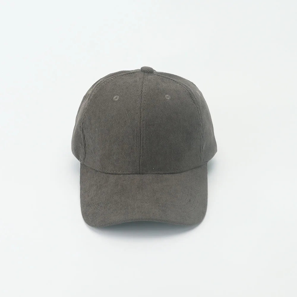 Corduroy Baseballkappe | Damen Retro Einfarbige Baseballcap | Herbst Winter Hüte für Herren & Damen | Unisex Freizeit Gebogener Schirm Kaufschwan®