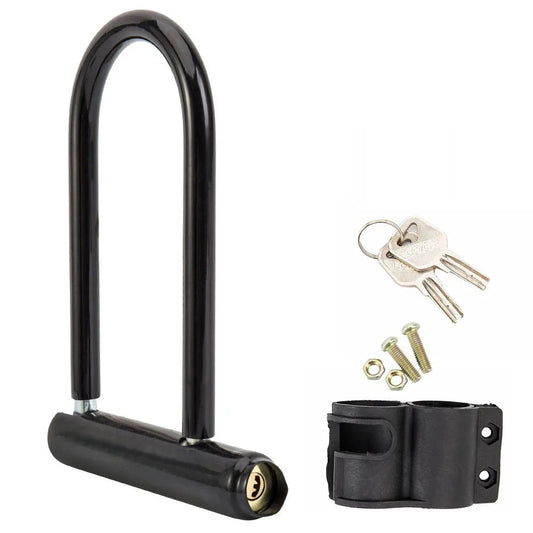 1/2 Set Fahrrad U-Schloss – Tragbares Mini Rad Schloss mit Schlüssel | Anti-Diebstahl Sicherheitsschloss für Motorrad, Roller & Fahrrad Kaufschwan®