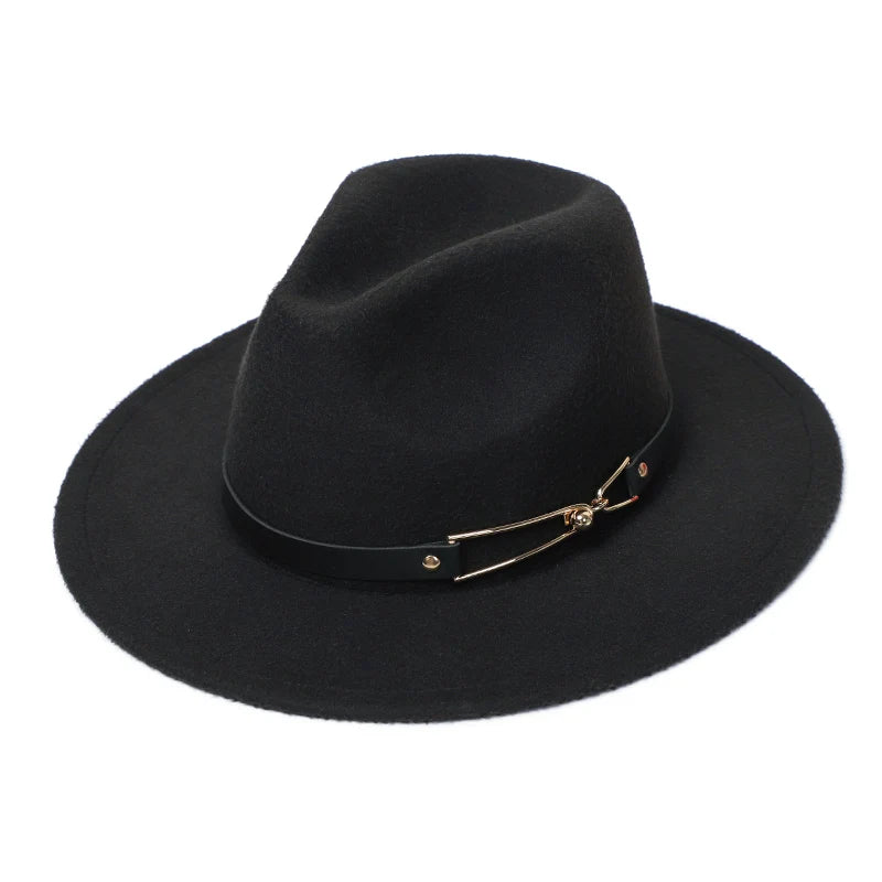 Winter Filz Fedora Hut – Herren Imitationswolle Kirchenhut, Herbst Mode Breiter Zylinderhut, Damen Filzhut Kaufschwan®