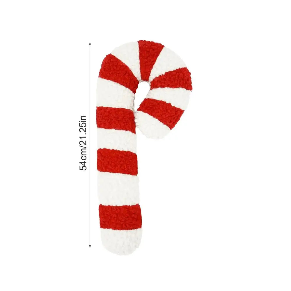 Weihnachten Zuckerstange Kissen | Weiches Sofakissen | Festliches Dekokissen für Weihnachten Kaufschwan® 54cm