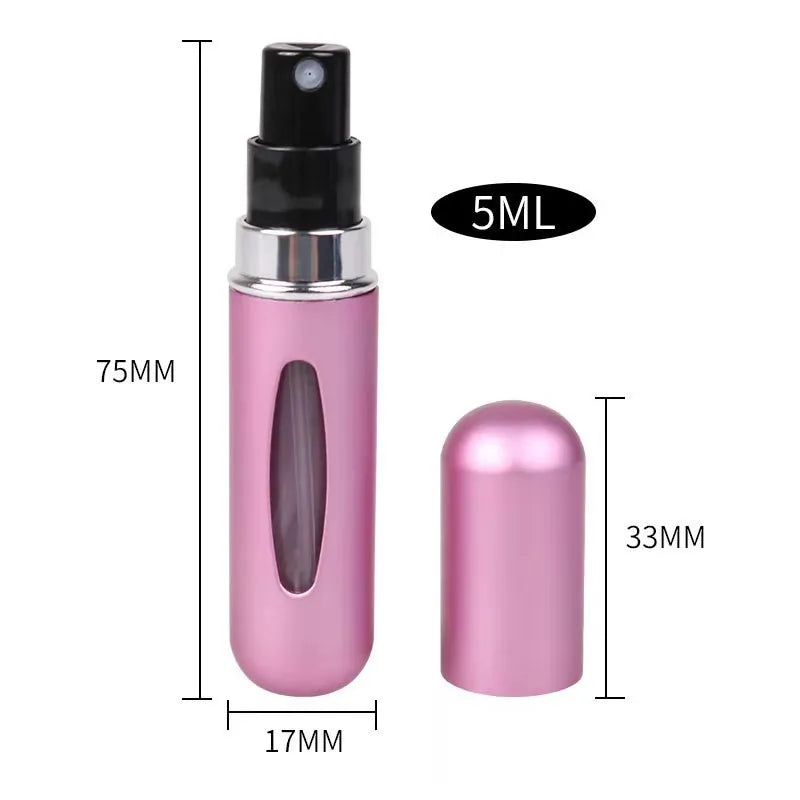 5ml Tragbare Parfüm Nachfüllflasche – Mini Refill Spray Atomizer | Leerer Parfümsprüher für Reisen & Alltag Kaufschwan®