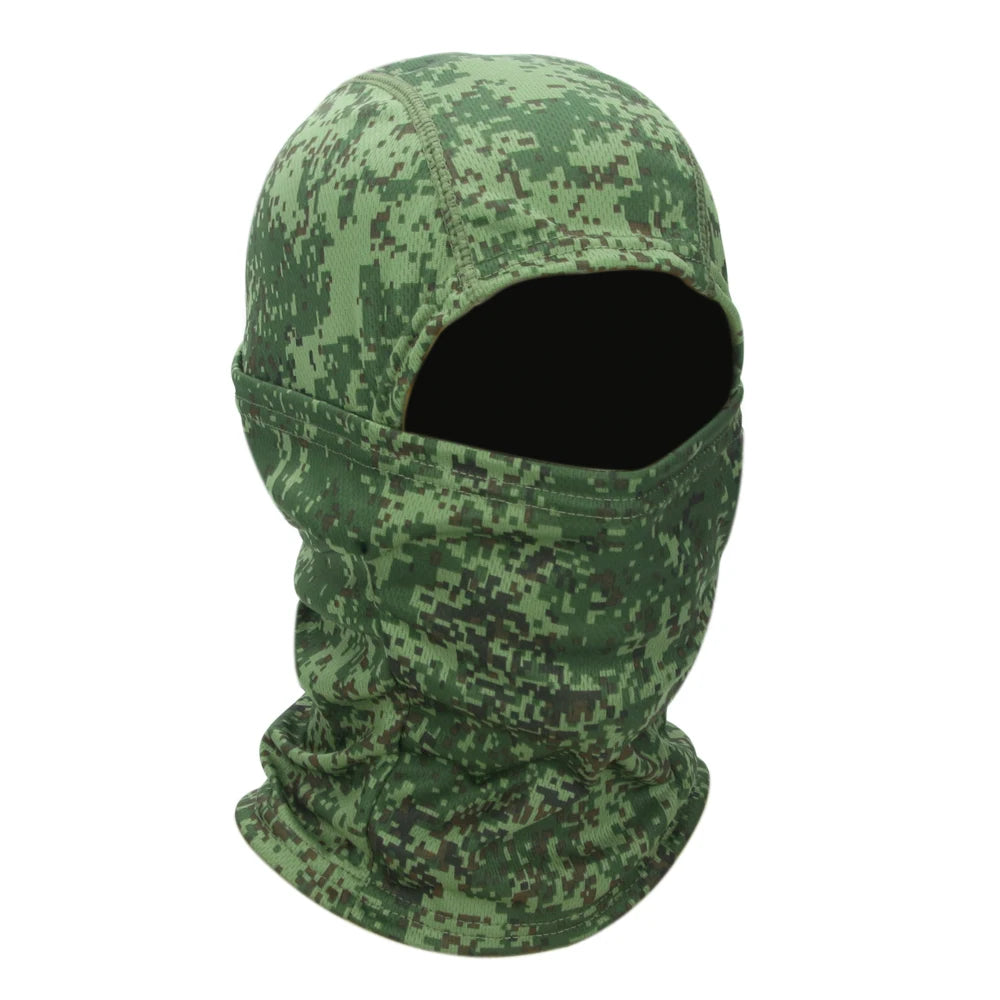 Camouflage Balaclava Mütze – Vollgesichtsmaske für Radfahren & Outdoor Sport | Skimaske Motorrad Helm Unterziehmütze
