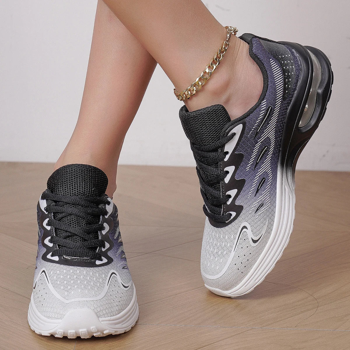 Damen Cushion Sneaker – Modische Walkingschuhe | Atmungsaktive Mesh Tennisschuhe & Sportschuhe Kaufschwan®