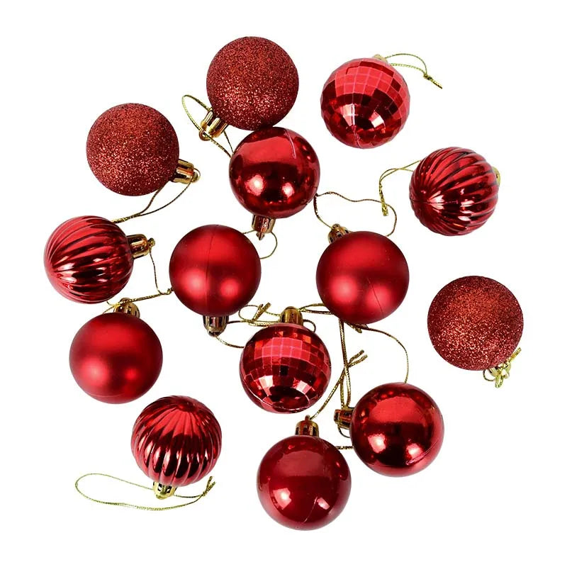 36 Stück Weihnachtskugeln Set – Rot & Gold | Christbaumkugeln Deko für Zuhause, Weihnachten & Neujahr 2026 Kaufschwan®