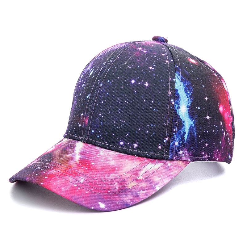 Outdoor Freizeit Regenbogen Kappe | Damen Regenbogen Bunte Baseballkappe | Streetwear Baseballcap Kaufschwan® Weltall 56cm-60cm