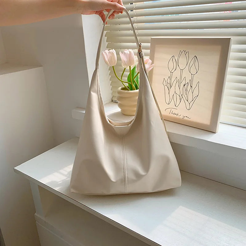 Große Damen Tote Tasche für Eine Schulter – Lässige & Vielseitige Crossbody Handtasche | Modische Schlichte City Tasche