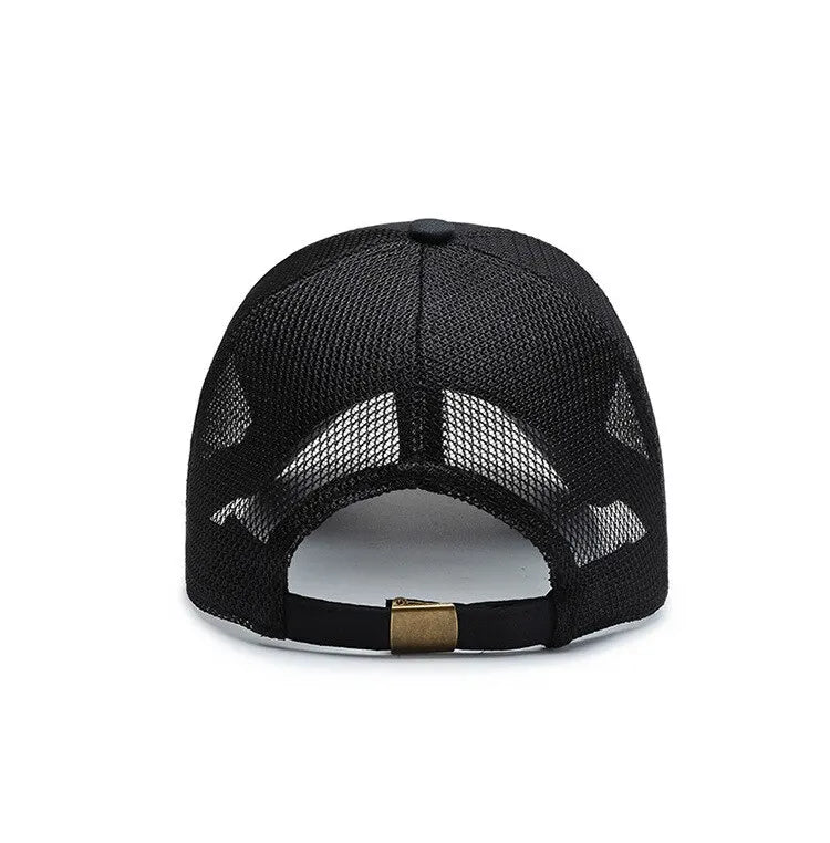 Outdoor Sport Baseballkappe | Herren Sommer Atmungsaktive Mesh-Baseballcap | Leichte Solide Farbe für Freizeit & Outdoor Kaufschwan®
