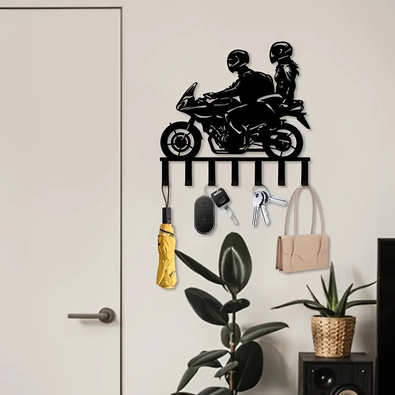Wandhaken im Industriestil aus Metall – Moderner Schlüsselhalter | Dekorativer Wand Organizer für Wohnzimmer & Küche Kaufschwan®