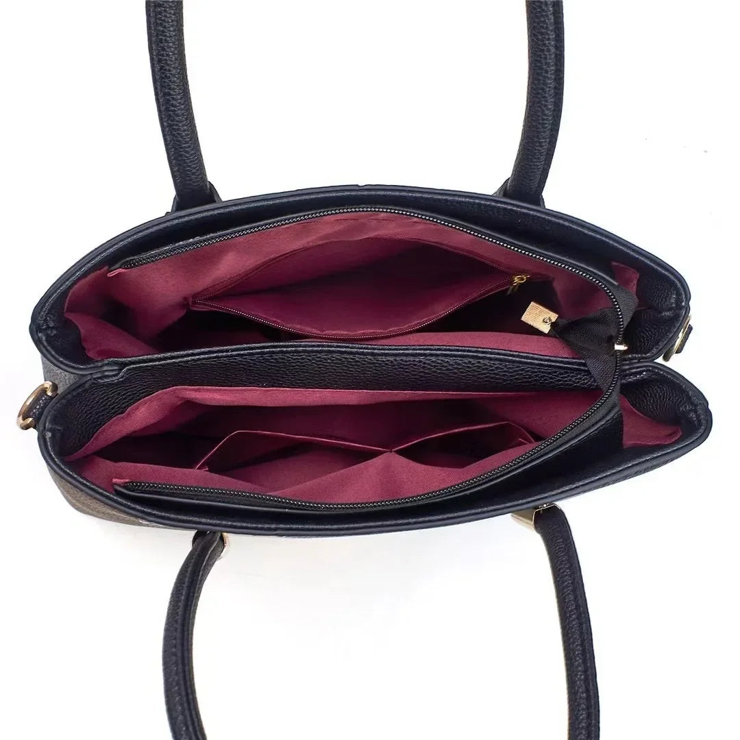 Große Modische Damenhandtasche im Farbblock Design – Sommer Schulter- & Crossbody Tasche mit Weichem Polyesterfutter Kaufschwan®