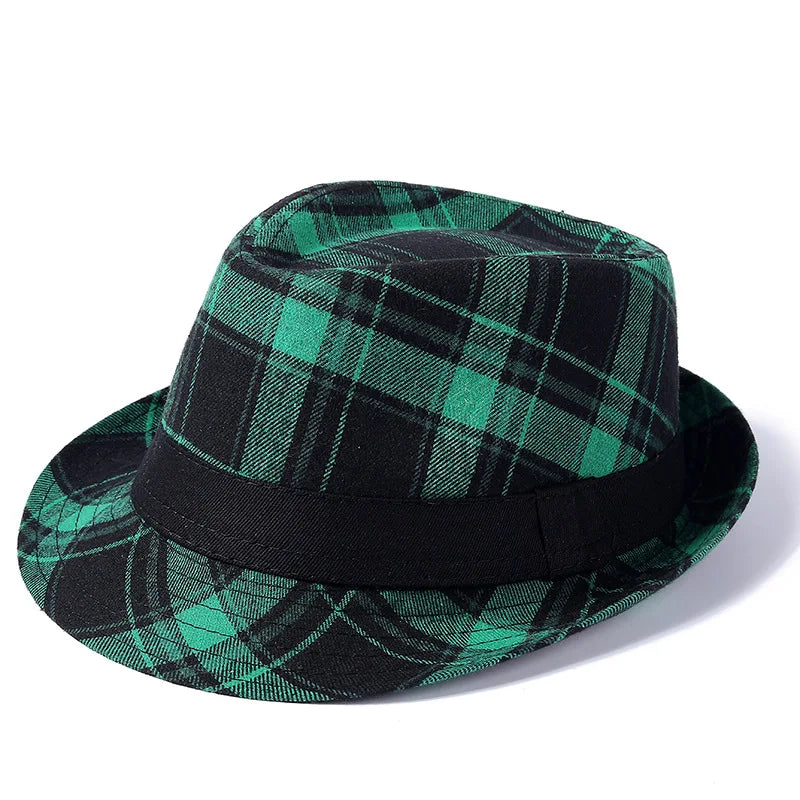 Britischer Hut – Europäischer & Amerikanischer Neuer Gentleman Hut, Herren Sonnenschutz Jazz Fedora & Bucket Hut Kaufschwan® Blau