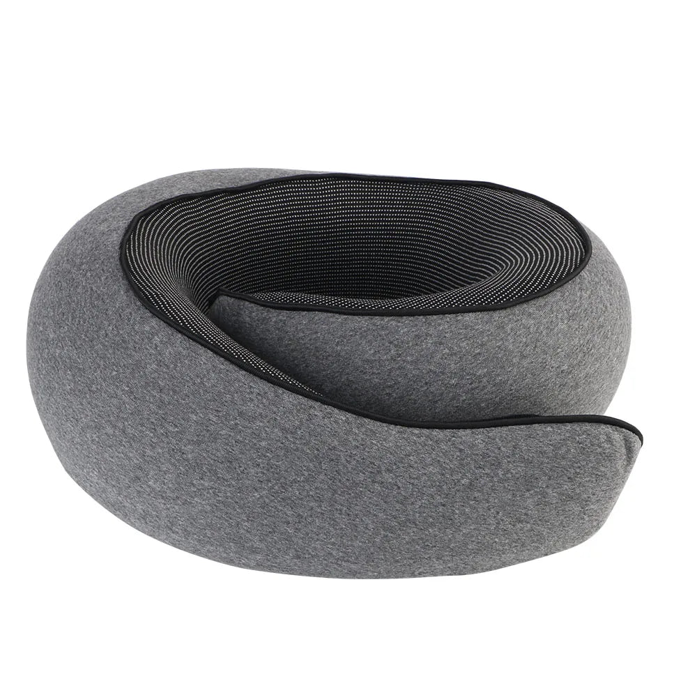 Tragbares U Förmiges Memory Foam Kissen – Weiches Nackenstützkissen für Reisen und Ruhepausen Kaufschwan® Grau