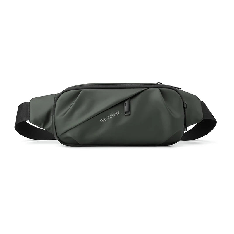 Herren Wasserdichte Nylon Gürteltasche – Multi-Purpose Reise Belt Bag | Modische Sling Brusttasche, Hüft- & Fanny Pack Kaufschwan® Armeegrün