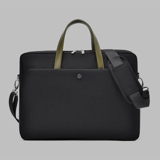 Laptop Schultertasche & Aktentasche – Schützende Notebook-Hülle als Handtasche für MacBook, Lenovo, Dell, HP & Laptops Kaufschwan® Schwarz 17 Zoll