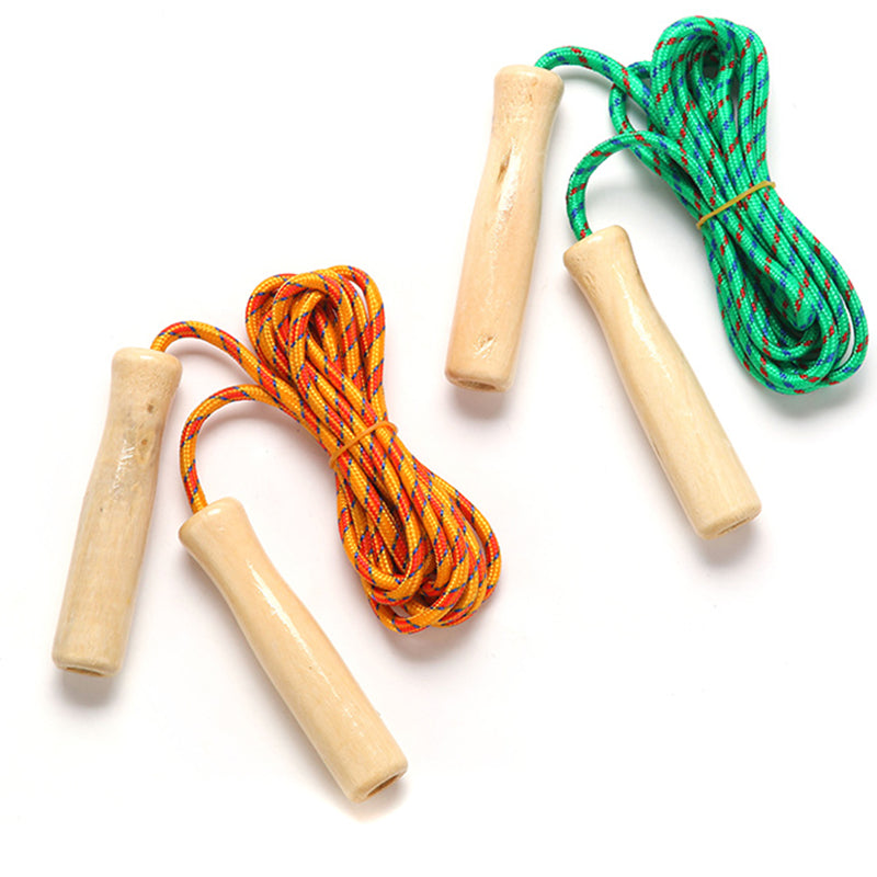 Springseil mit Holzgriffen – 2,5M Fitness Springseil für Schüler | Trainingsseil für Sport & Spiele Kaufschwan®