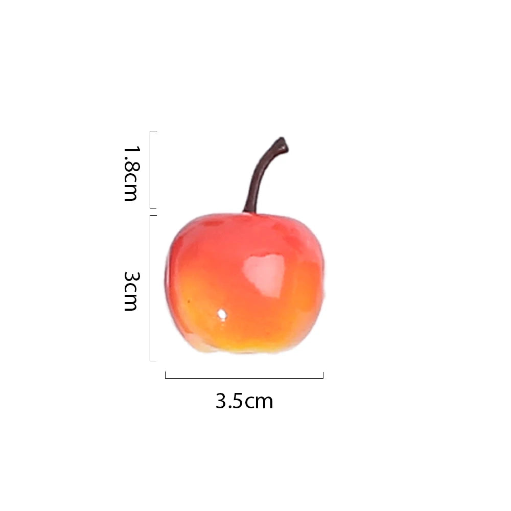 10 / 20 Stück Künstliche Schaumstoff Früchte & Gemüse – Apfel, Birne, Pfirsich & Banane Dekoration für Weihnachten & Hochzeit